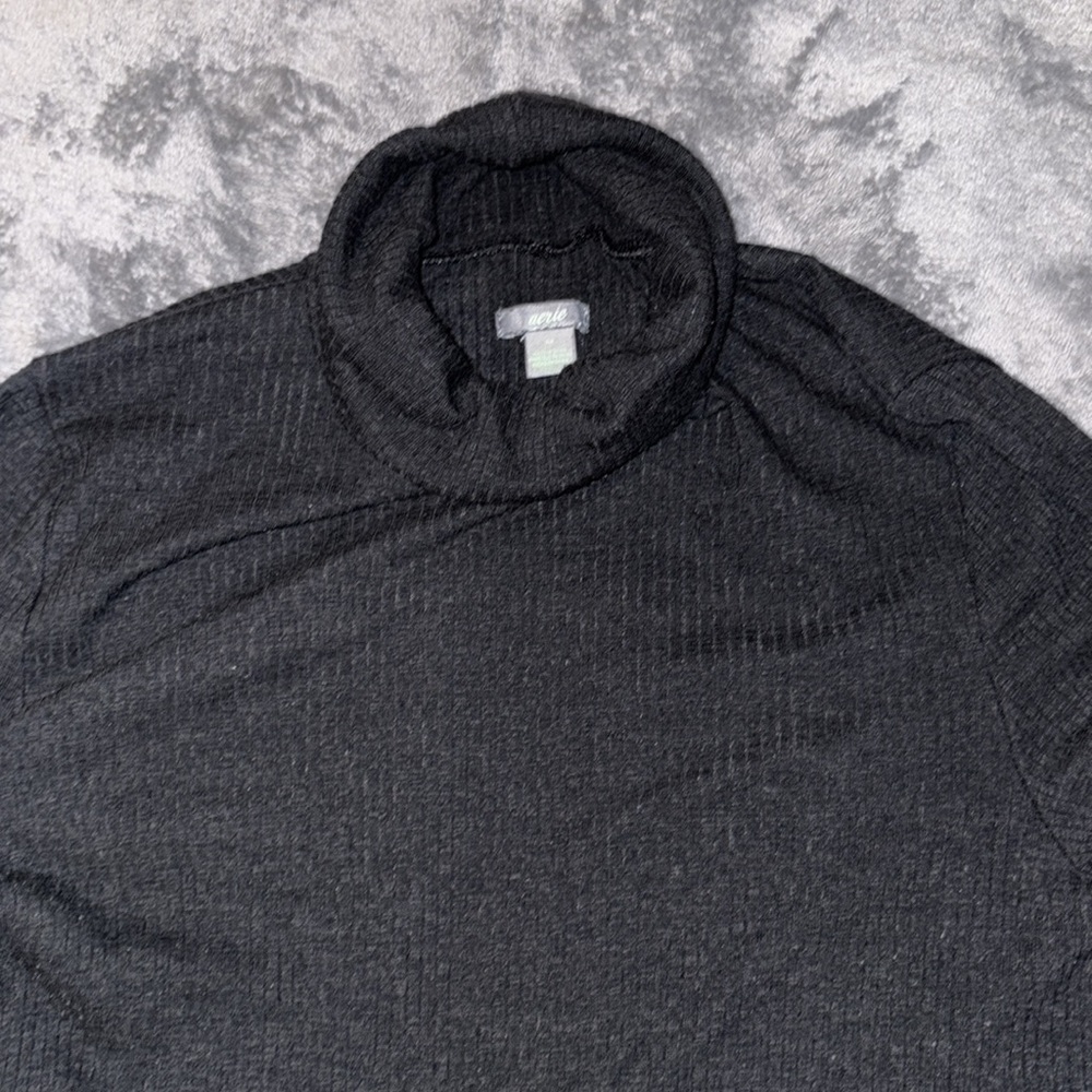 Aerie Black Long Sleeve Turtleneck Bodysuit